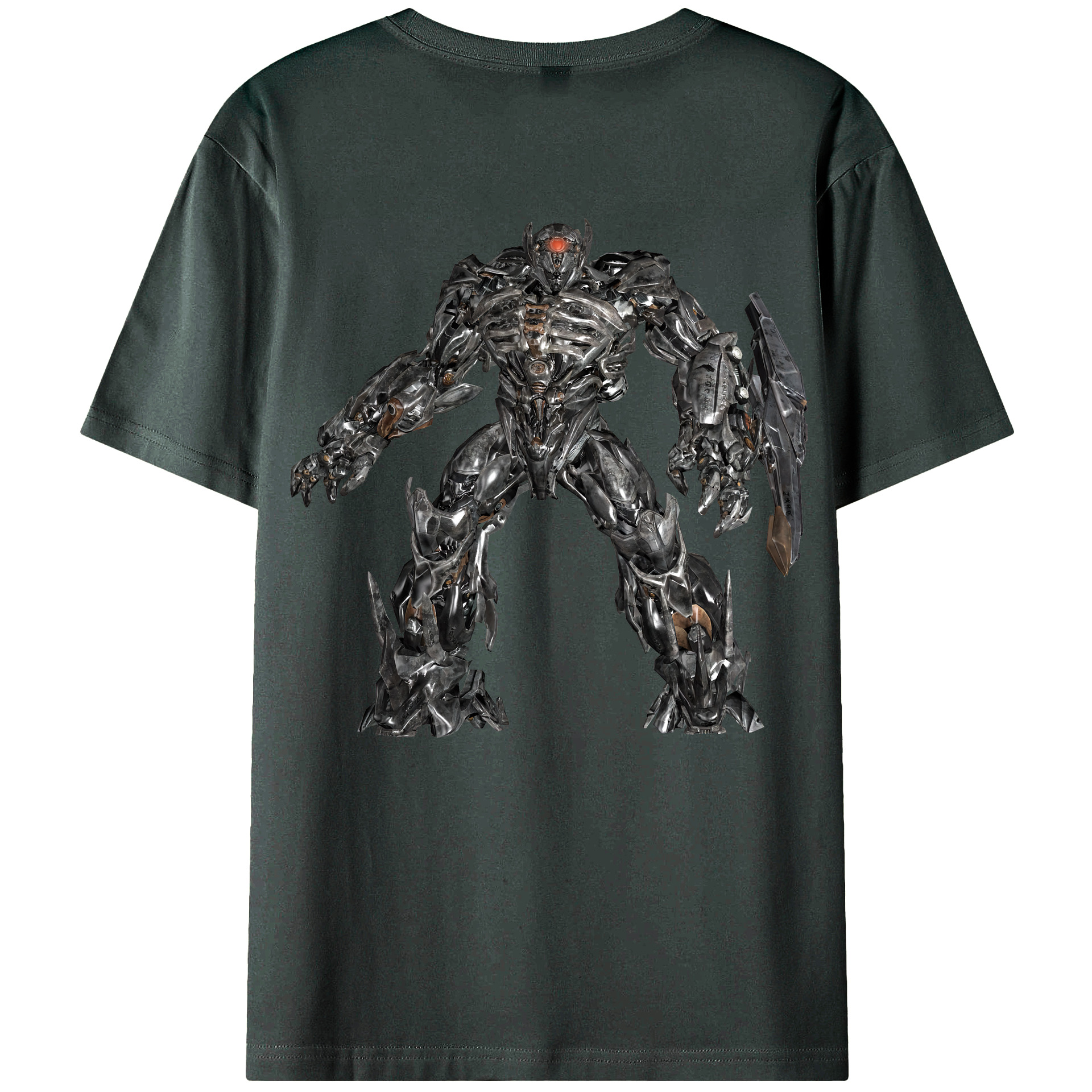 （画像用） Transformers トランスフォーマー 綿100％ メンズ半袖Tシャツ（バックプリント） 通気性